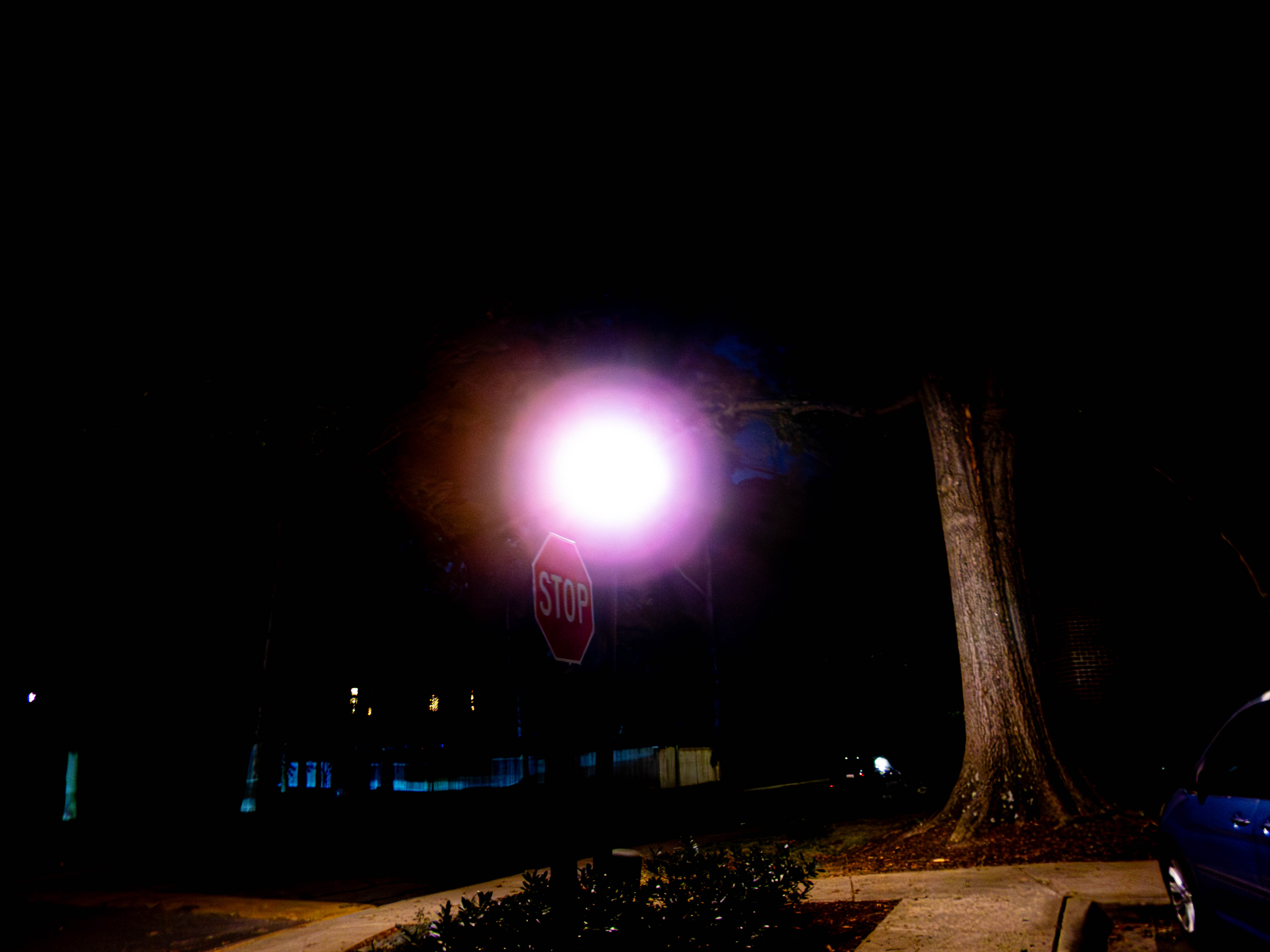 Lamp! Long exposure + shadows/blacks way down + whites up + contrast up