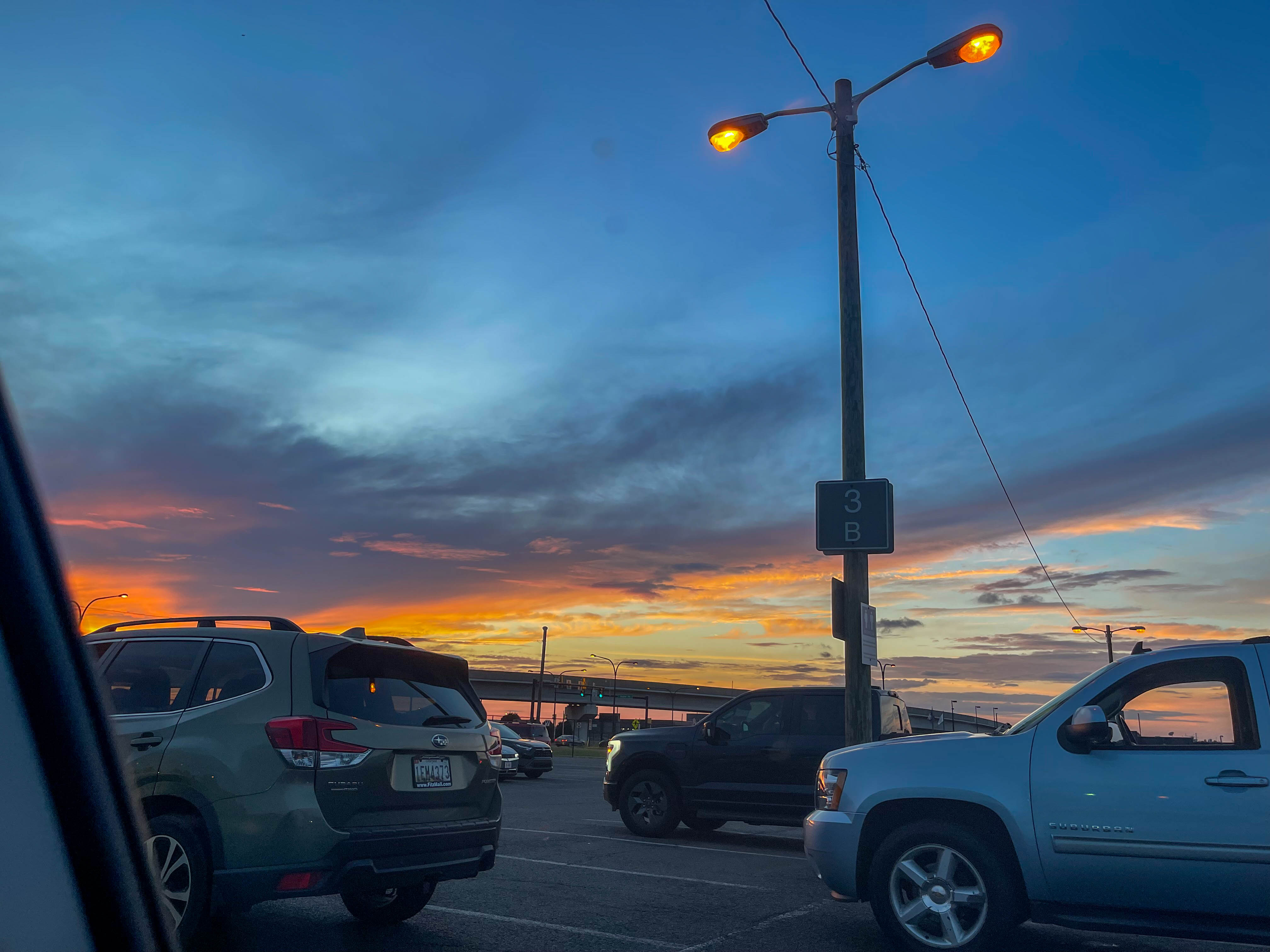 Sunset at Dulles airport
