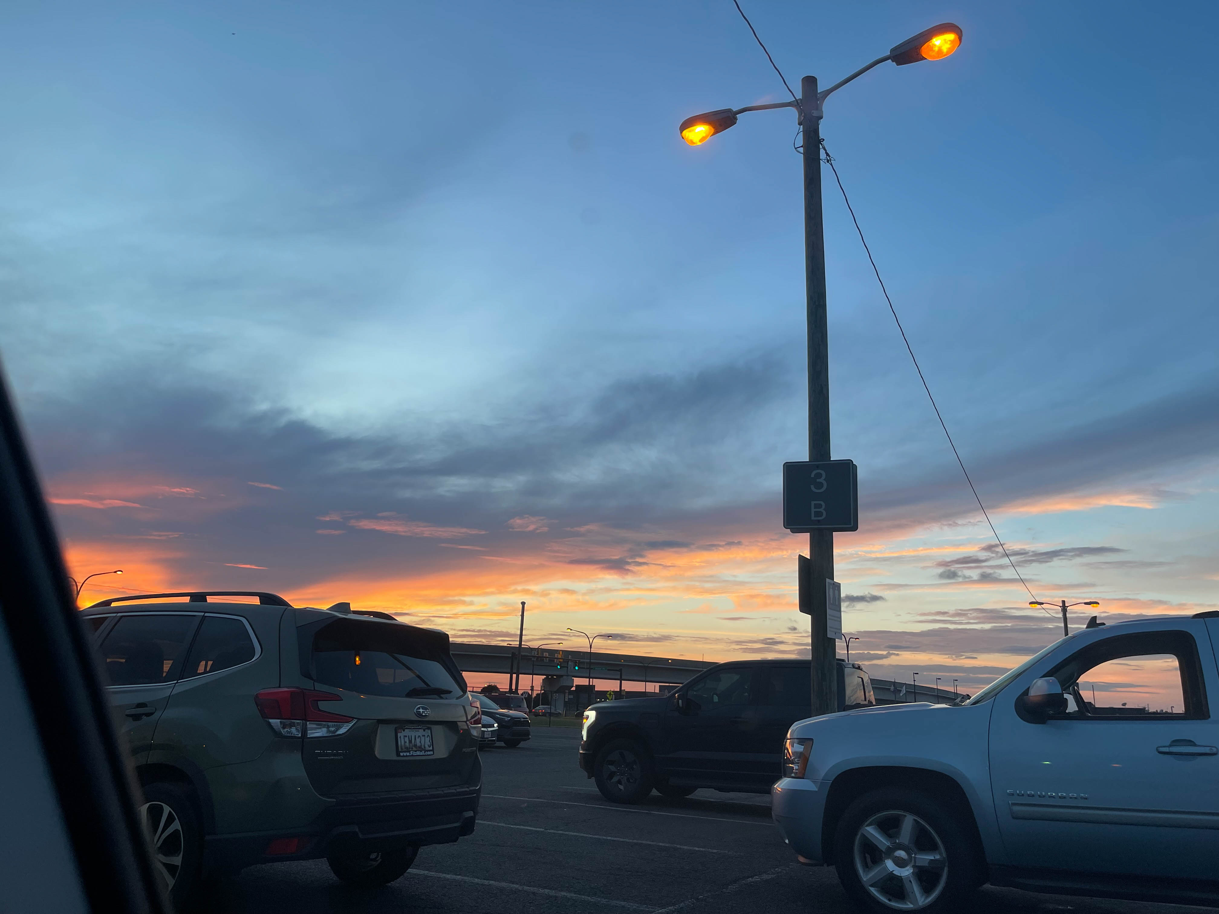 Unedited version of Sunset at Dulles airport