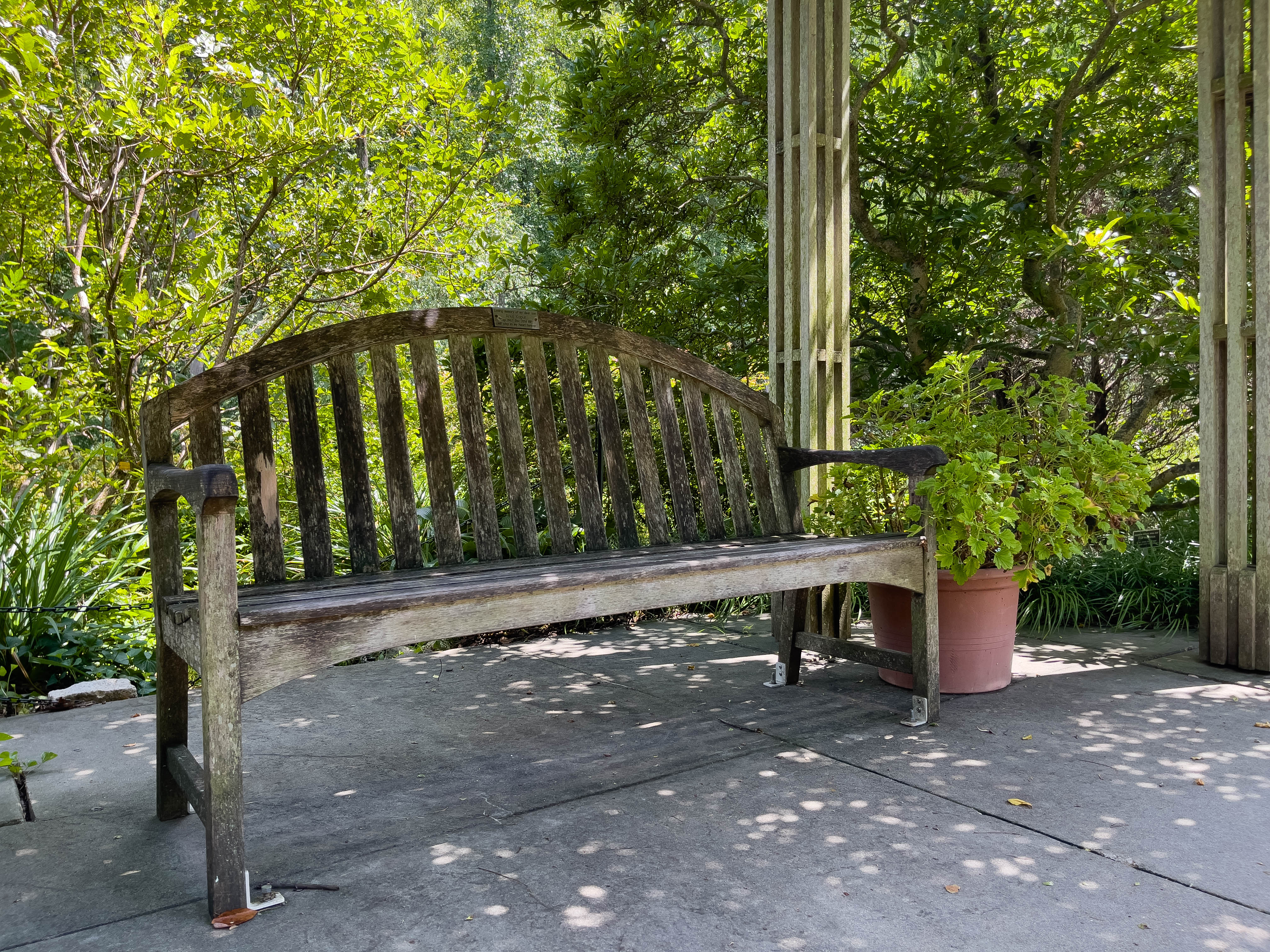Bench at Brookside Gardens