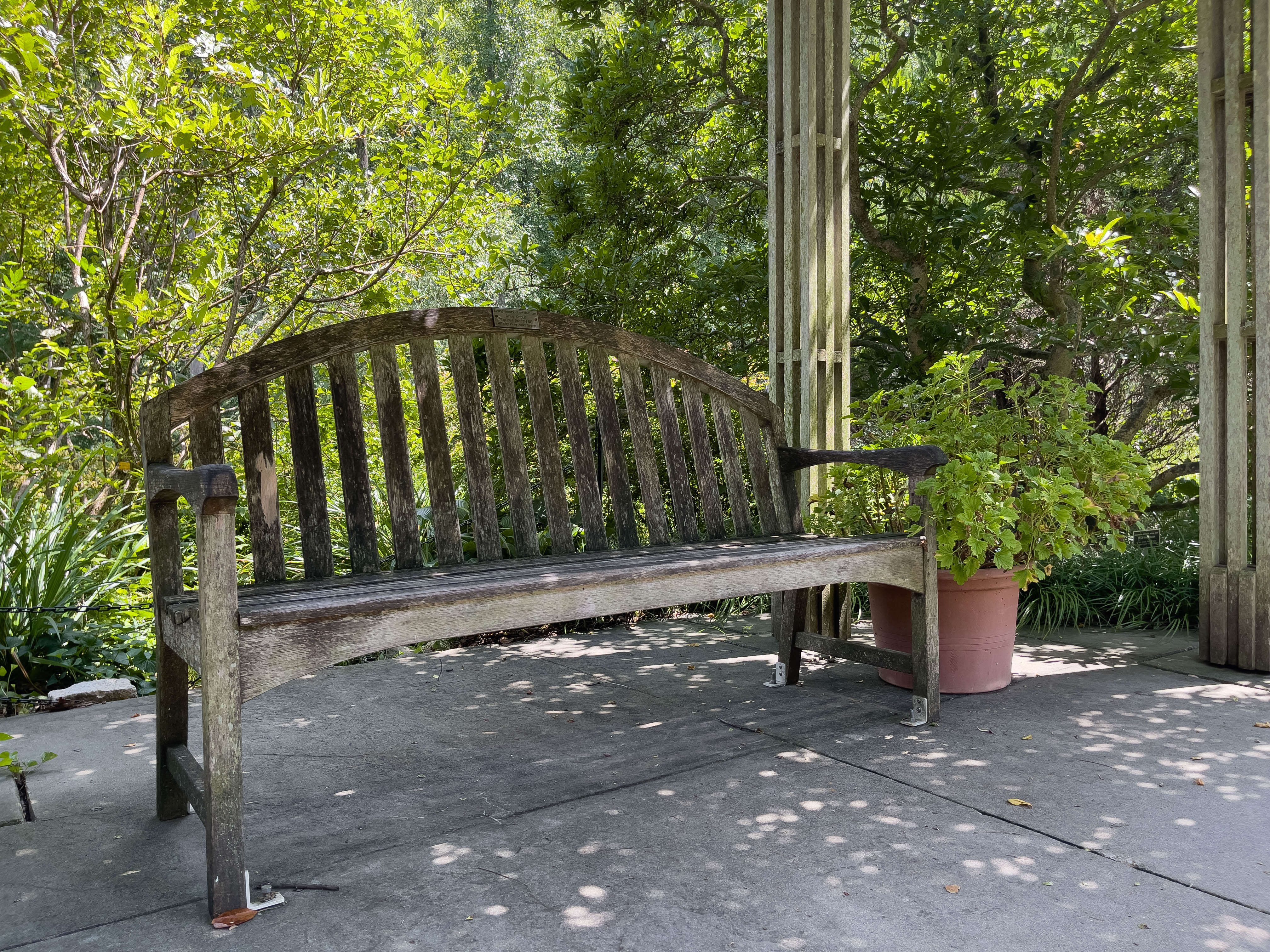Unedited version of Bench at Brookside Gardens