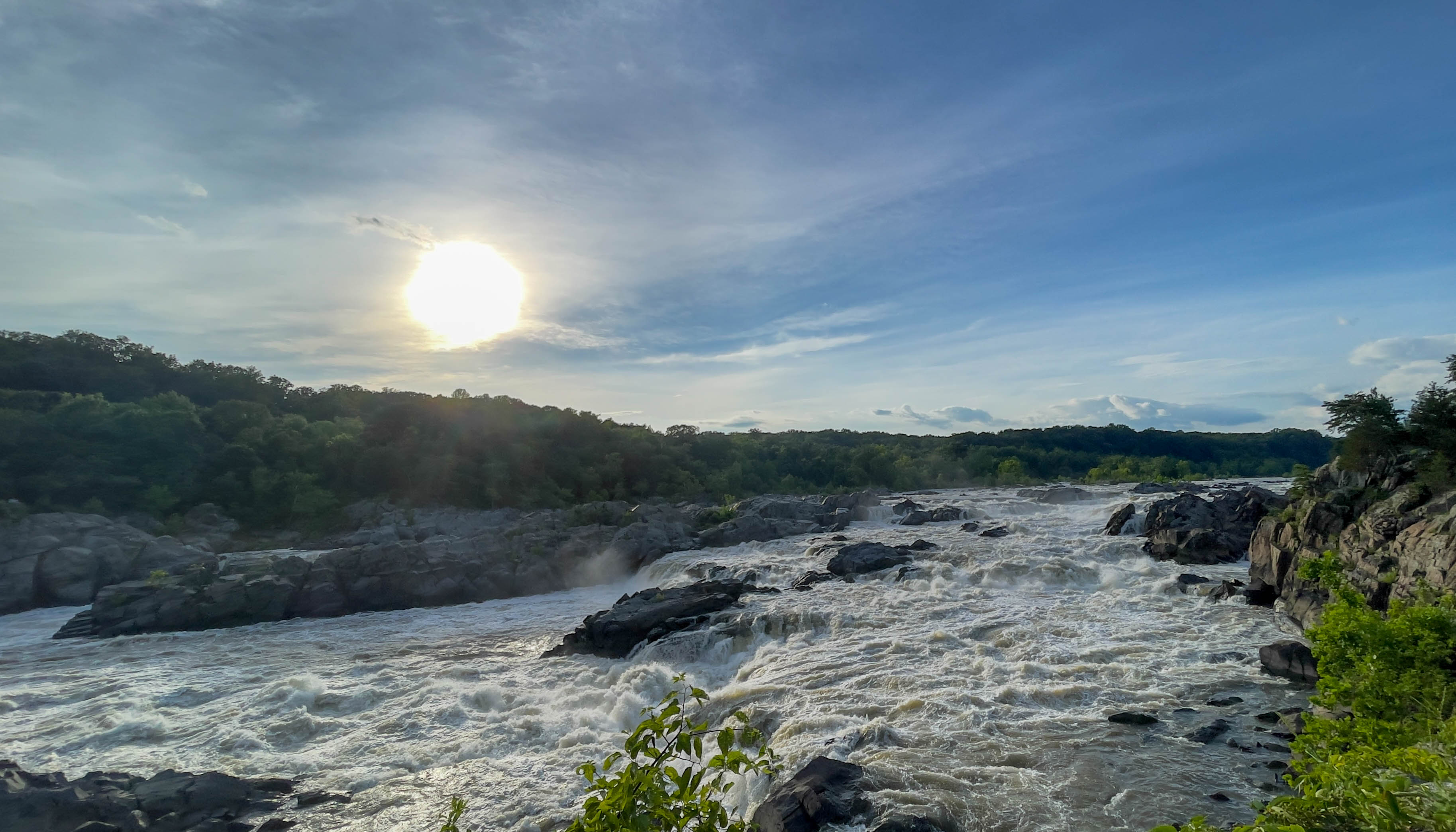 The overlook at Great Falls -- this was on a day with particularly high water levels.