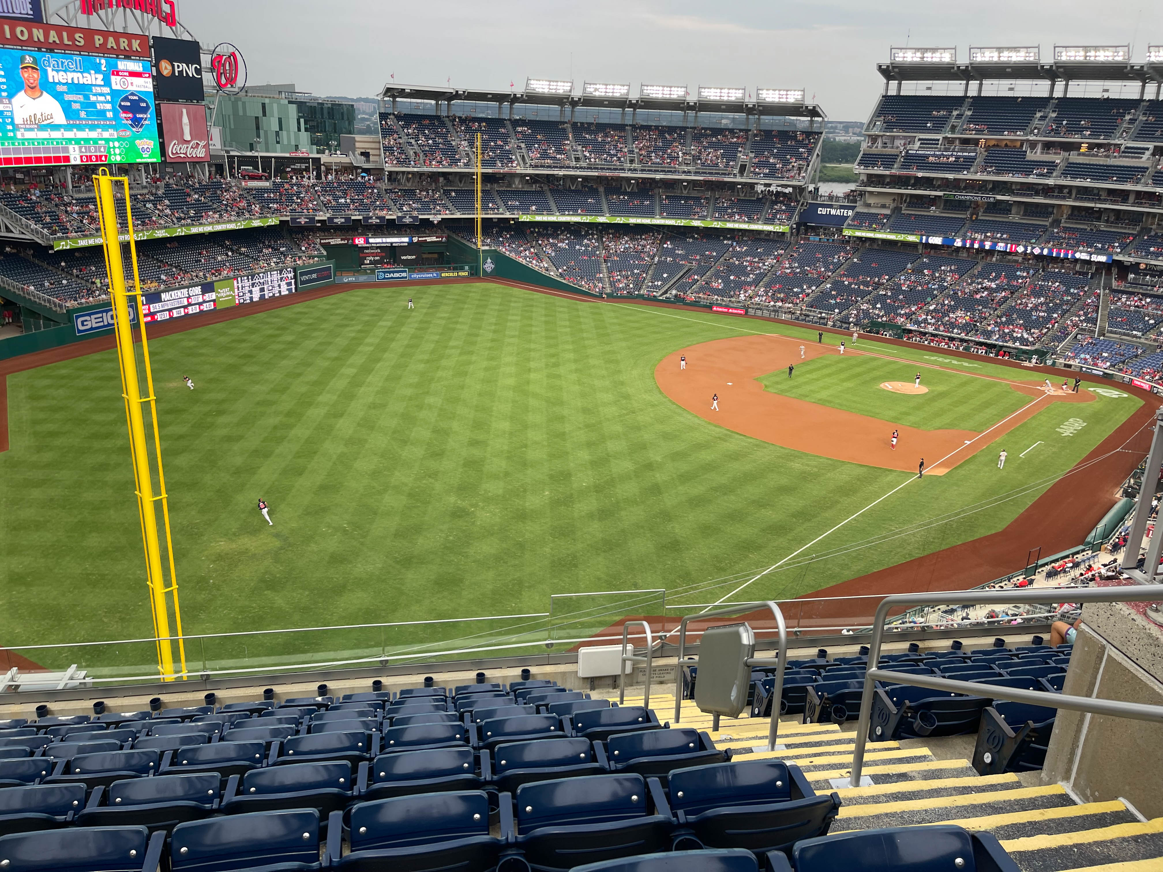 Unedited version of Baseball game I went to with a friend -- Nationals vs Athletics (we lost XD)