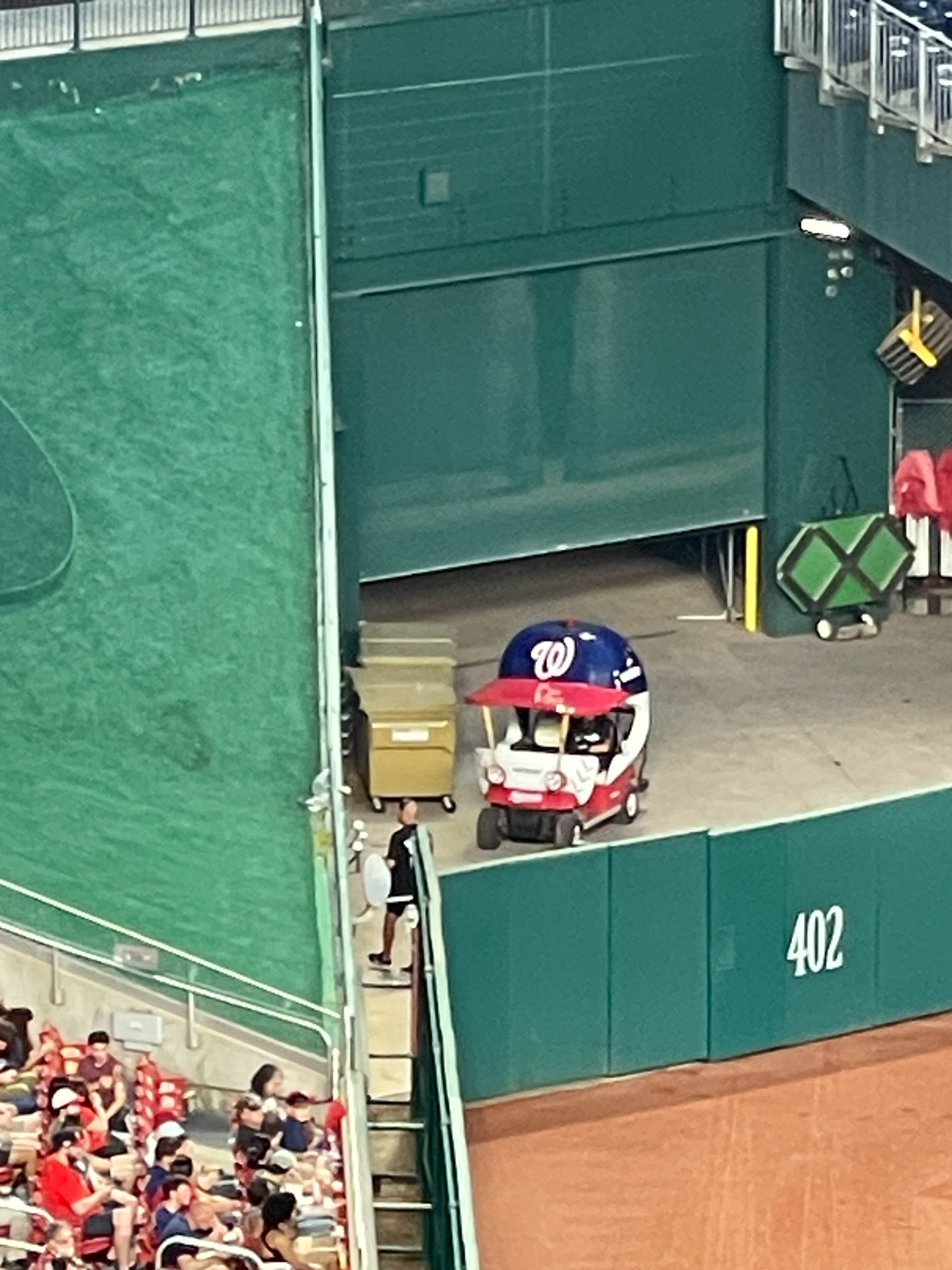 Unedited version of Helmet-shaped cart!!!! So cool! So funny!