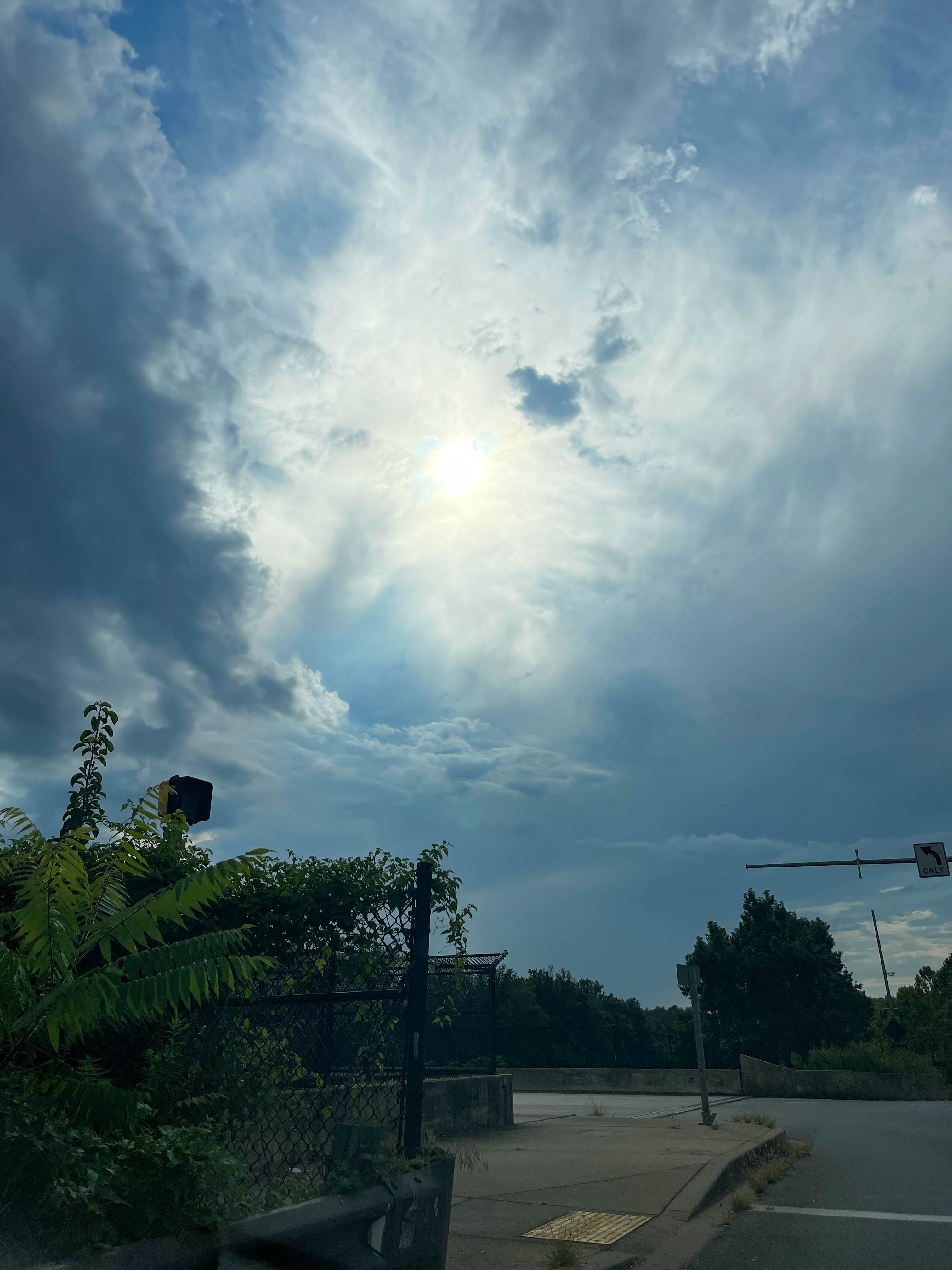 Clouds circling the sun