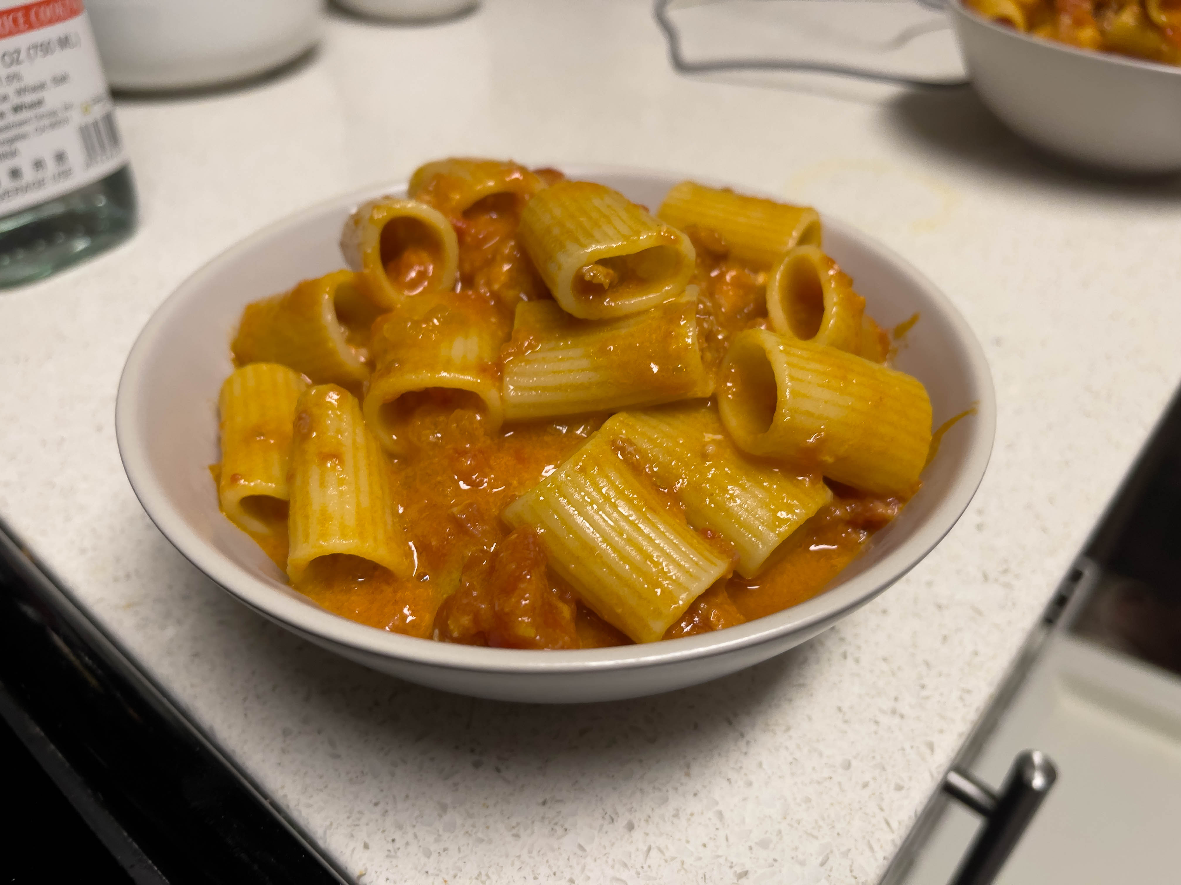 Unedited version of Pasta my friend and I (mostly I >:)) cooked